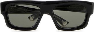 Gucci Mens Black Acetate Sunglasses Blackgrey Exterior: Occhiali Da Sole