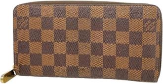 Louis Vuitton Pre-owned Long Wallet (bi-fold) - Dames - Vintage Accessoires - Bruin - ONE Size - Vintage