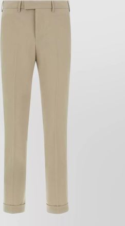 Pantaloni Torino master trousers cuffed hem belt loops pockets
