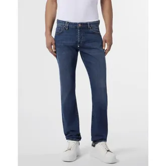 Philipp Plein Basic Straight Cut Jeans Men in Arizonablue at Nordstrom, Size 31