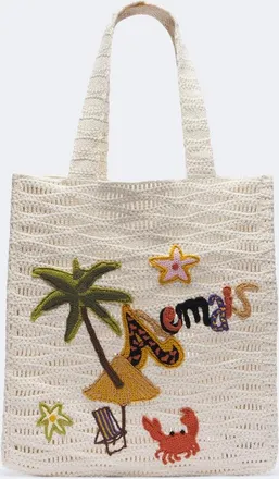 Alemais Al&eacute;mais Island Cove Large crochet tote bag