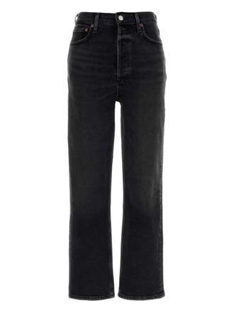 A Gold E Jeans con passanti per cintura - Nero