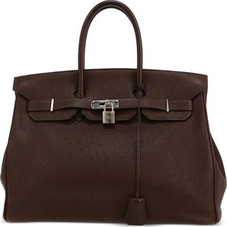 Herm&egrave;s 2006 Birkin 35 shopper met klepsluiting - Bruin