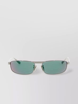 Balenciaga metal rectangle sunglasses