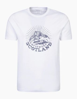 Mountain Warehouse Mens Mountain Warehouse Mens Circle Mountain T-Shirt - White - Size: 44