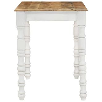 Berkfield Home Beautiful Dining Table 110x60x76 cm Solid Wood Mango in Brown | Size: 110 x 60 x 76 cm