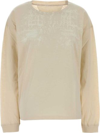 Maison Margiela Off White Graphic Crew Neck T-Shirt