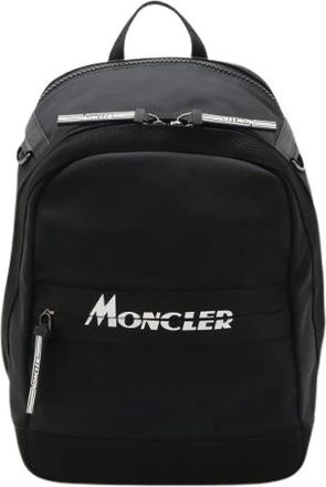 Moncler Pre-owned Backpacks, male, Black, Size: ONE SIZE Pre-owned Gimont Nylon Canvas Backpack