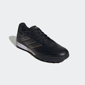 adidas Fussballschuh ADIDAS PERFORMANCE COPA PURE 2 LEAGUE TF, Gr. 39, schwarz (core schwarz, carbon, gold metallic), Leder, Synthetik, Schuhe Fussballschuh
