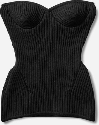 Jean Paul Gaultier Women s Corset Top Black