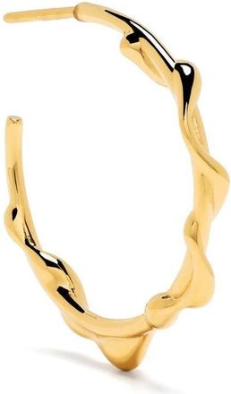 Maria Black Nuri 25 hoop earring - women - Sterling Silver/Gold Plated Sterling Silver - One Size
