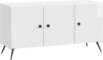 vidaXL Mueble De Tv Brillante 99 X 34,5 X 50 Cm Madera De Ingenier&iacute;a Vidaxl