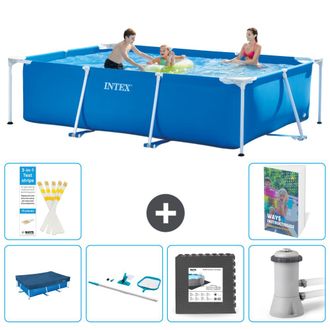 Intex Piscina Con Estructura Rectangular - 300x200x75 Cm - 7-piezas S163