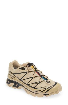 Salomon Gender Inclusive XT-6 Gore-Tex Waterproof Sneaker in Safari at Nordstrom, Size 10.5 Womens