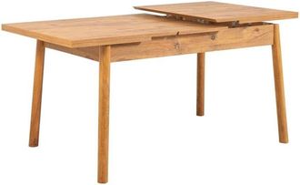 Calicosy Tavolo da pranzo allungabile da 120 a 153 cm decorato in pino atlantico - SANTIAGO