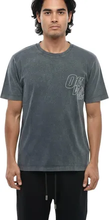 Off-white Dark Grey Crew Neck T-Shirt