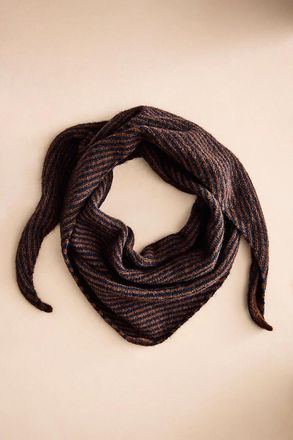 Terrain Striped Triangle Scarf