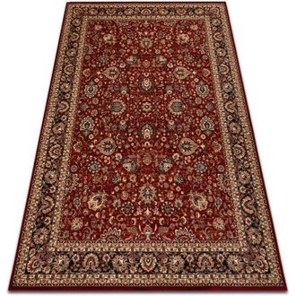 RugsX Rugsx - Alfombra De Lana Kashqai 4362 300 Ornamento Burdeos / Negro Red 200x300 Cm