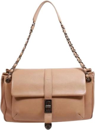 Chanel Pre-owned Shoulder Bags, female, Brown, Size: ONE SIZE Pre-owned Vintage Shoulder Bag
