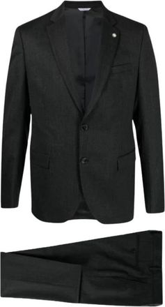 Manuel Ritz Kostuums, Heren, Zwart, M, Wol, Drop Otto Pak