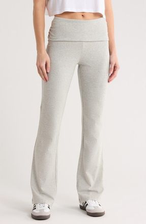 Abound Foldover Flared Leggings in Grey Heather at Nordstrom Rack, Size X-Small