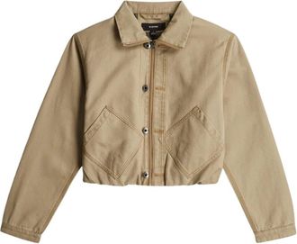 G-Star Cropped Barn Jacket - Dames - Zomerjassen - Beige - XS - Katoen - Jassen
