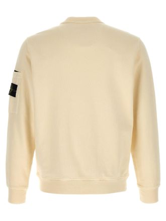 Stone Island Crew Neck Sweatshirt - Cream