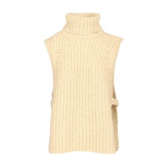 Isabel Marant Dames, Truien, Beige, Maat: XS Wol