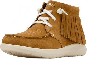 Ariat Womens Hilo High-Top Fringe Suede Casual Shoe In Wheat