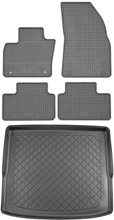 OEM Volvo Xc40 Suv (5 Puertas) Desde Marzo De 2018. Juego: Alfombrillas De Goma Para Coche + Alfombrilla Para Maletero