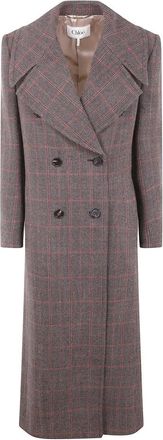 Chlo&eacute; Elegante Dubbel-Borst Winterjas - Dames - Mantel - Bruin - S - Jassen