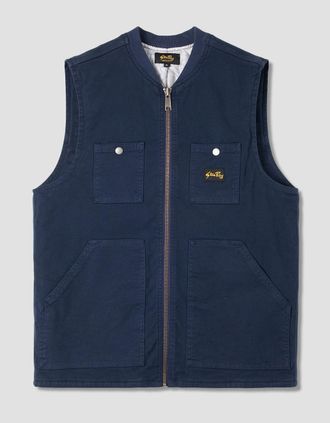 Stan Ray Mens Pork Chop Vest - Blue - Size: 40/Regular