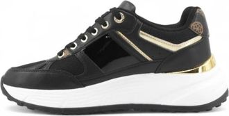 Guess Fonzi Sneaker - Dames - Sneakers - Zwart - 35 EU - Schoenen