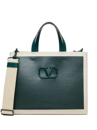 Valentino Garavani VLogo Signature shopper - Groen