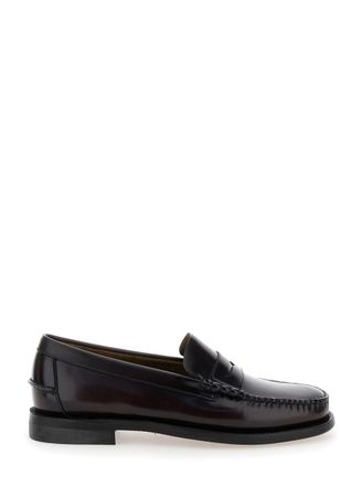 Sebago Bordeaux Pull-On Loafers In Leather Man