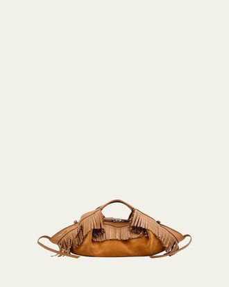 3.1 Phillip Lim Luna Mini Fringe-Trim Suede Crossbody Bag