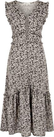 Brunna.Co The Black Cherry Cotton Midi Vacation Dress at Nordstrom, Size Medium