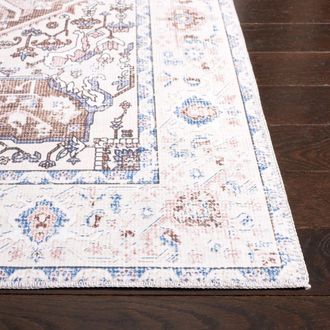 Safavieh Alfombra tradicional de poli&eacute;ster topo/beige, 244 x 305 cm