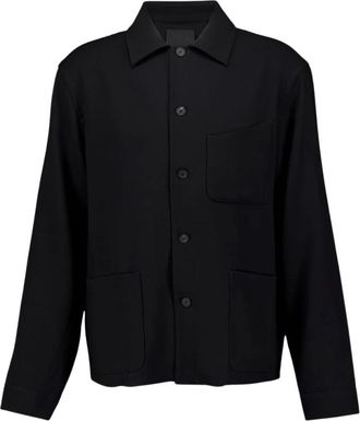 Givenchy Heren, Jassen, Zwart, Maat: 3XS Wol