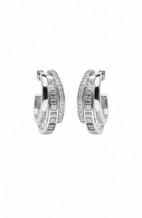 Native Gem Triple Threat Huggie Hoop Earrings in Silver at Nordstrom