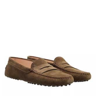 Tod's Tods Loafer - Gommino Driving Shoes in Suede - Gr. 38,5 (EU) - in Grün - für Damen