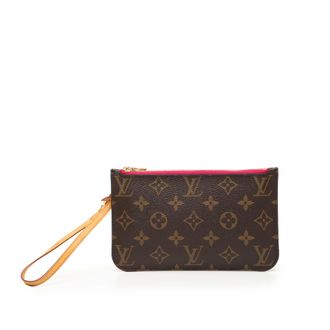 Louis Vuitton Pre-owned Womens Monogram Neverfull Pouch - Brown Textile - One Size