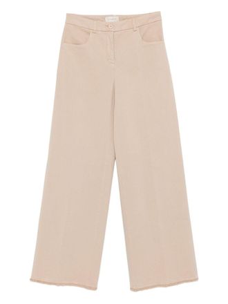Via Masini 80 Cotton Wide-Leg Trousers-Donna