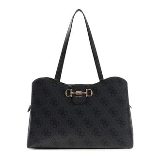 Guess Shoulder Bags, female, Black, Size: ONE SIZE Janie Logo Girlfriend Carryall