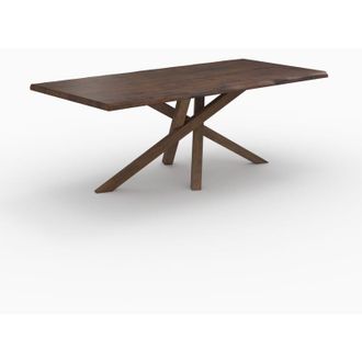 Rendez-Vous D&eacute;co Rendez-vous D&eacute;co - Mesa Rectangular De Madera Maciza De Hevea Oscura 8 Personas - Robin