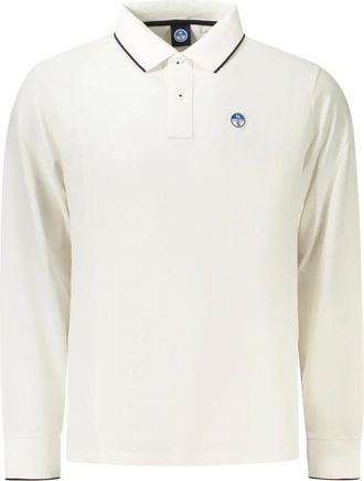 North Sails Tops, Heren, Wit, 3Xl, Katoen, Basic Polo Lange Mouw