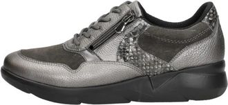 Waldl&auml;ufer K-Funky Veterschoenen Laag - Dames - Sneakers - Grijs - 37 EU - Leer - Schoenen