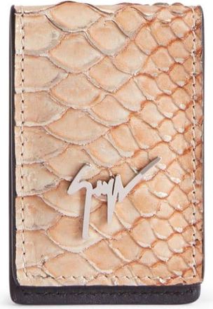 Giuseppe Zanotti Albert crocodile-effect cash holder - men - Leather - One Size - Pink