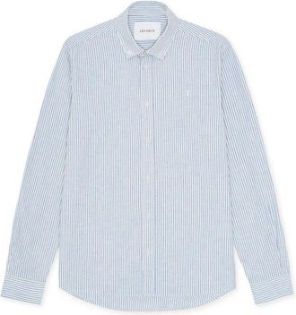 Les Deux Chemise ray&eacute;e Konrad - Heren - Casual Overhemden - Blauw - L - Overhemden