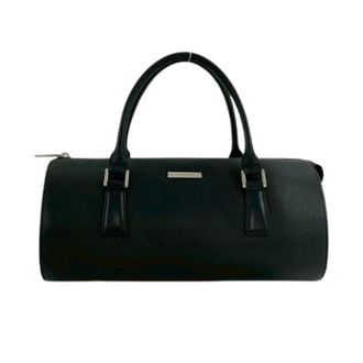 Burberry Pre-owned Handbags, female, Black, Size: ONE SIZE Pre-owned Nova Check Leather Handbag